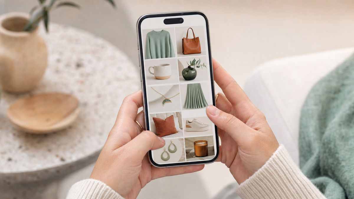 A personalized product recommendation flow guiding a shopper toward the right item
