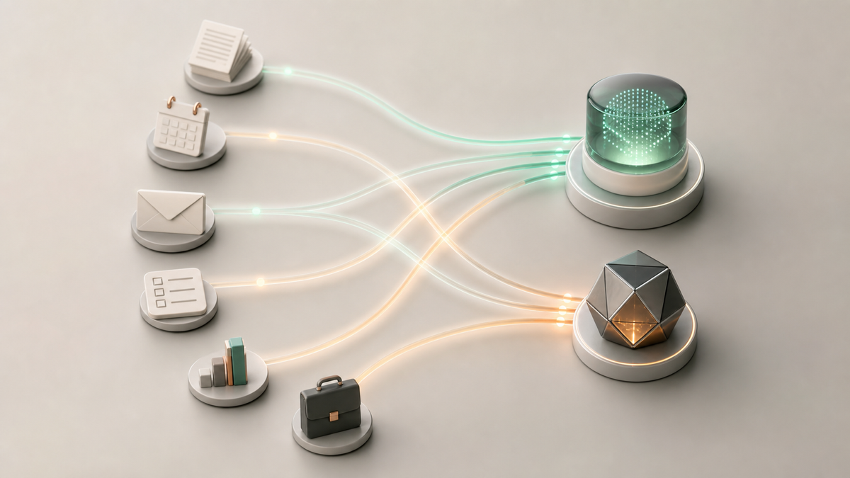 A workflow diagram routing different business tasks to ChatGPT and Claude based on the job
