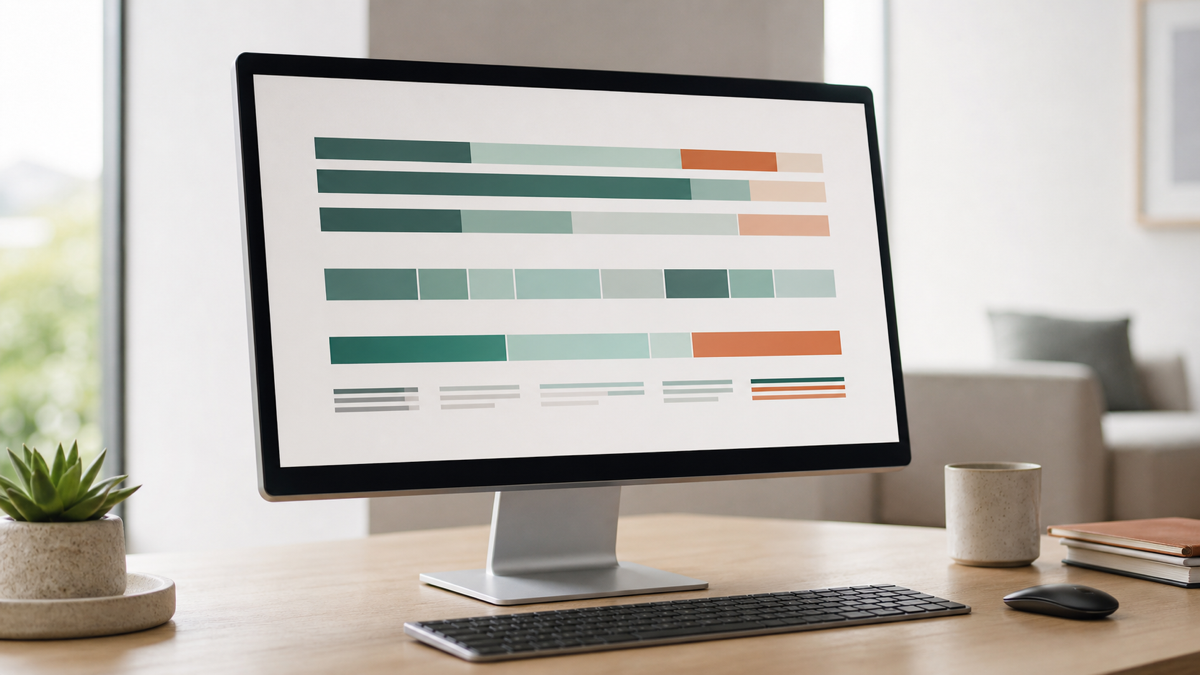 A cost breakdown showing how software estimates split across features, integrations, and testing