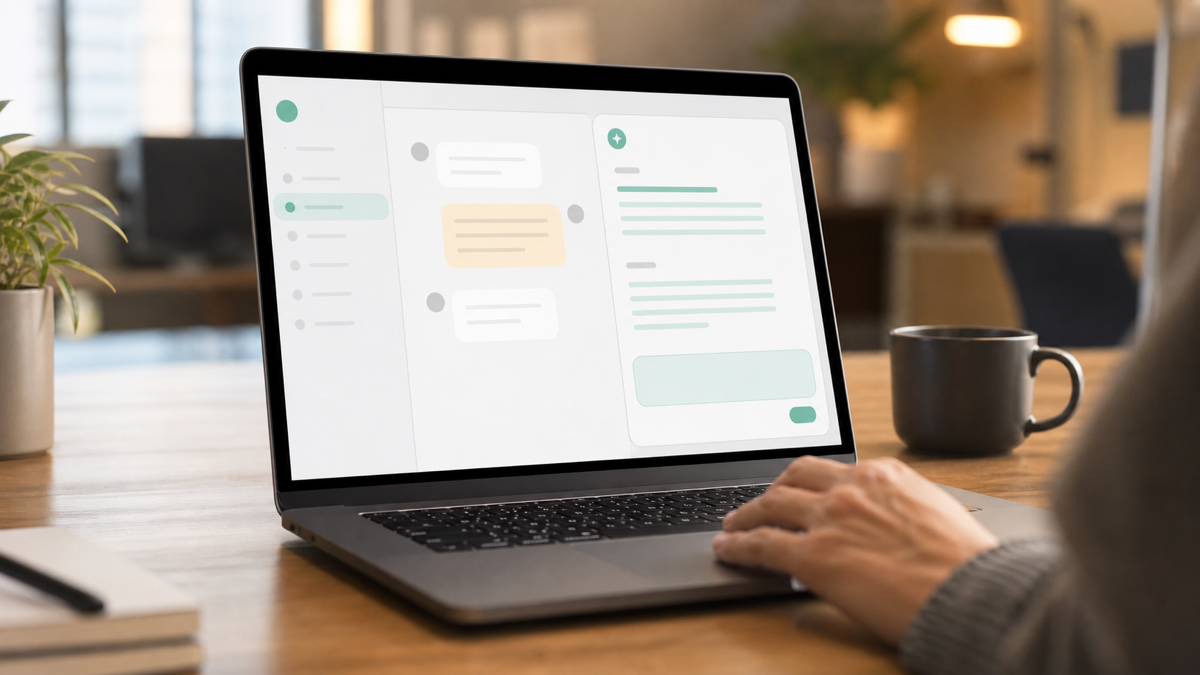 An AI assistant drafting a grounded support reply for an agent to review