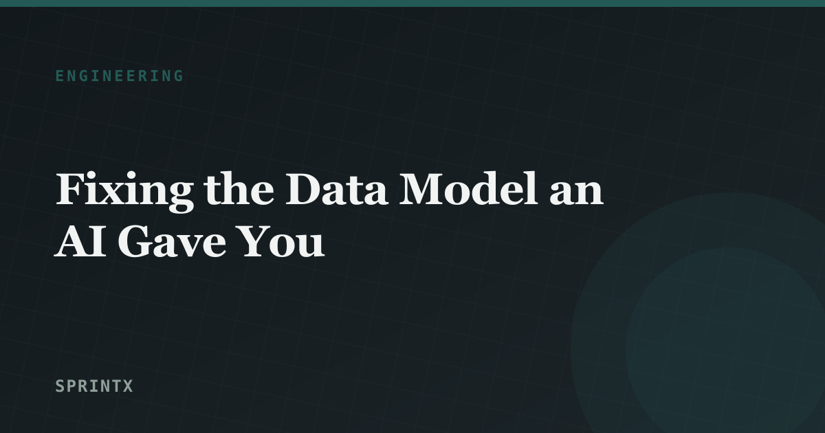 Fixing the Data Model an AI Gave You