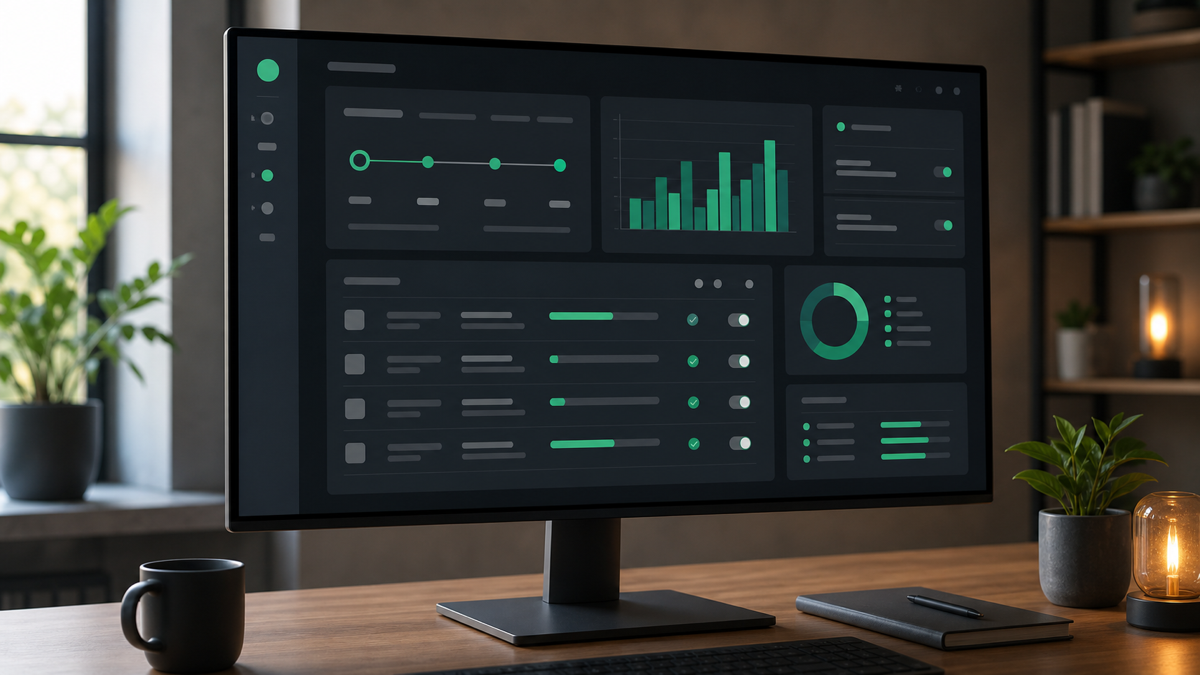 A deployment dashboard showing environment configuration and build status