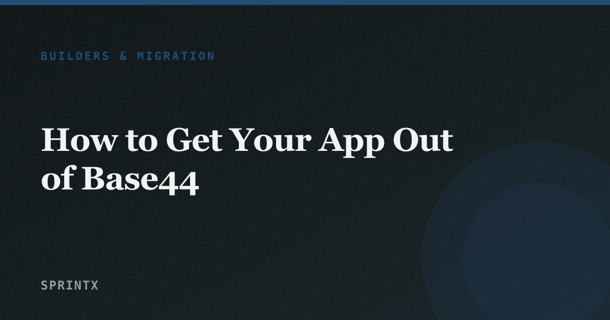 How to Get Your App Out of Base44