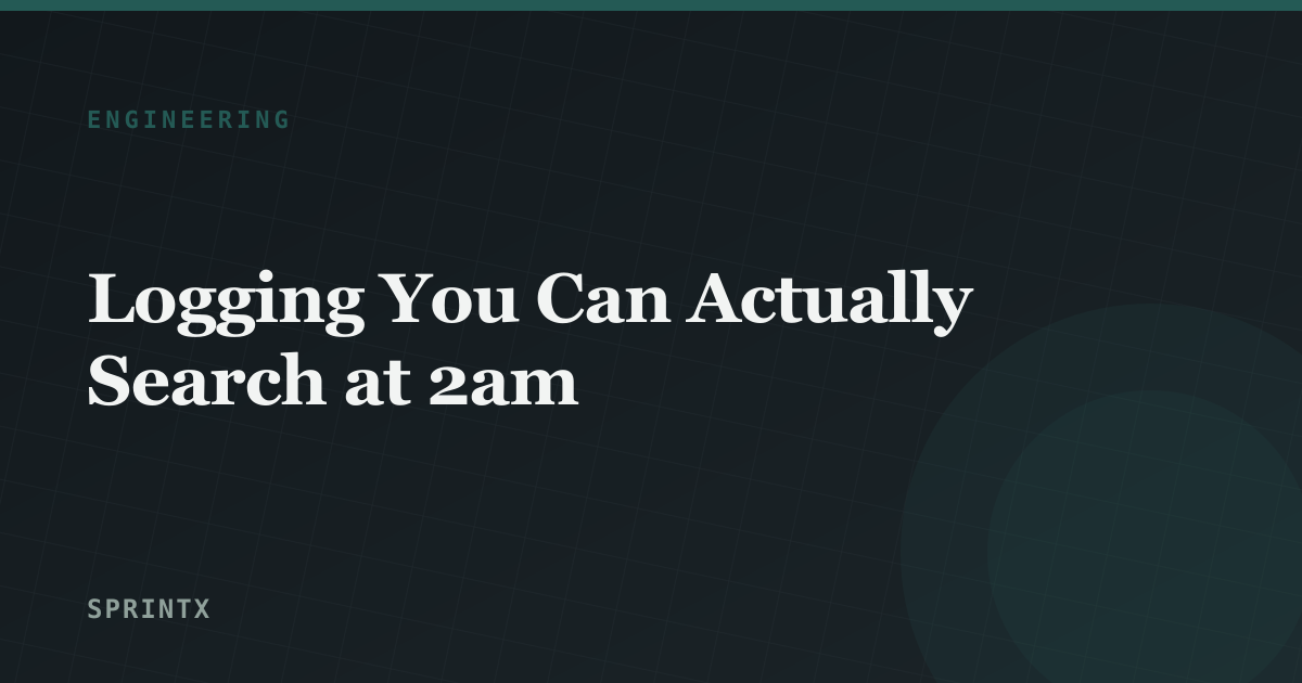 Logging You Can Actually Search at 2am