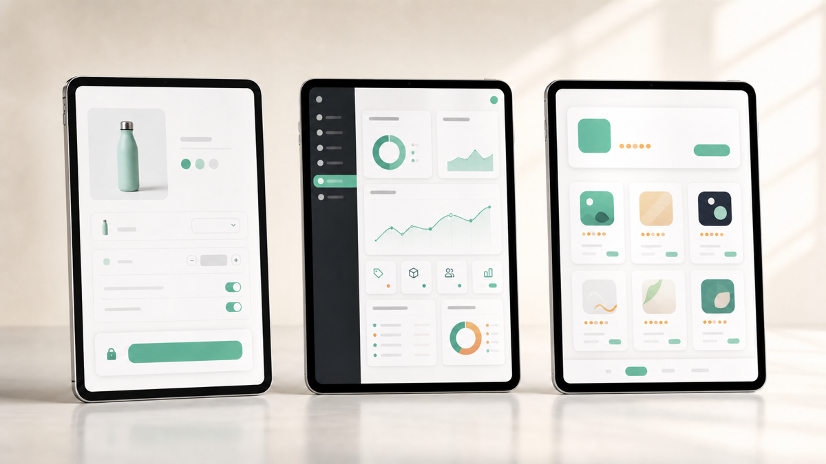 A comparison of an app extension, a private store app, and a public App Store product