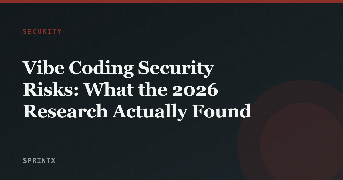 Vibe Coding Security Risks: What the 2026 Research Actually Found
